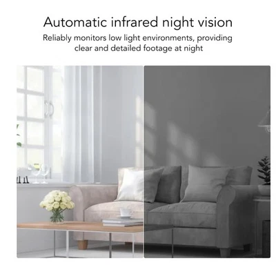 (White) Indoor Security Camera Pet Monitor Built In Hotspot Wide Angle - Image 1 of 4