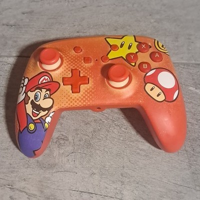 Nintendo Switch Power A Super Mario Edition Wireless Controller~~Tested/Works!