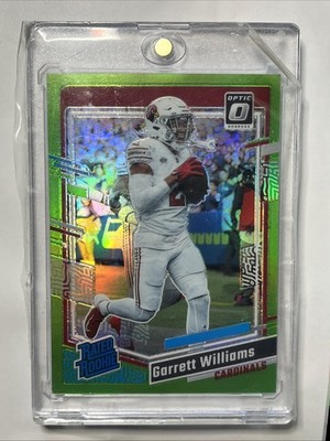 Garrett Williams 2023 Donruss Optic - Rated Rookie #203 Neon Lime Green /20