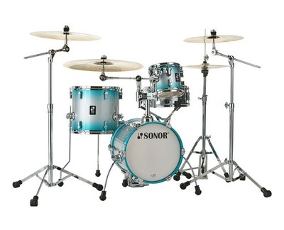 Sonor AQ2 Maple Martini 4-pc Shell Pack w/ 14'' Kick - Aqua Silver Burst