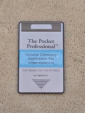 Sparcom  General Chemistry Application Pac for the HP 48SX, 48GX, works great