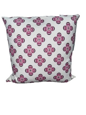 Serena and Lily RARE Vintage Pillow Cover- Pink/Metallic 18  18  Square