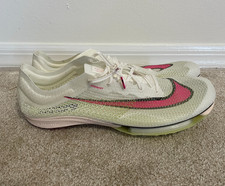 Nike Air Zoom Victory Size 15 White Pink Track  Field Spikes Distance