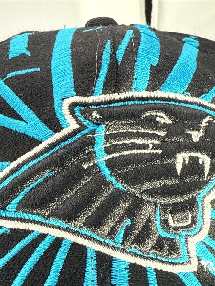 Carolina Panthers STARTER Collision Snapback Hat, Shockwave NFL Pro Line Cap - Image 3 of 4