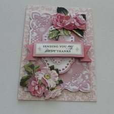 Anna Griffin Like "Sending You My Sincere Thanks" 3D Handmade Layered Card