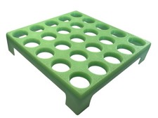 Green Display Stand Holds 25 5/8  To .72  Player Marbles - Lot 8201