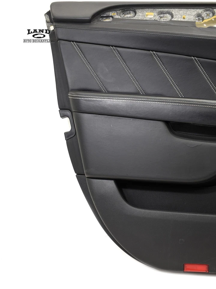 MERCEDES X166 GL/ML-CLASS LEFT FRONT LEATHER DOOR PANEL COVER BLACK AMG - Image 3 of 4