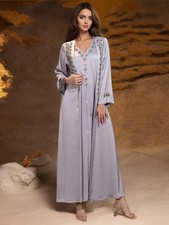 Special Occasion 2-Piece Kaftan Unique Gift Luxury Islamic Dress with Crystals