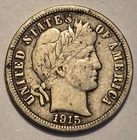 #2 Nicer Low Mintage very fine++ 1915 P Barber Liberty Dime