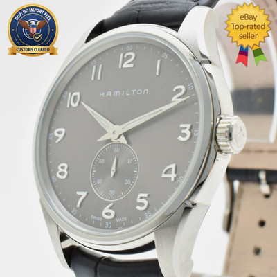 [NEAR MINT Box] Hamilton Jazzmaster H384110 Gray Small Second Men's Quartz Watch