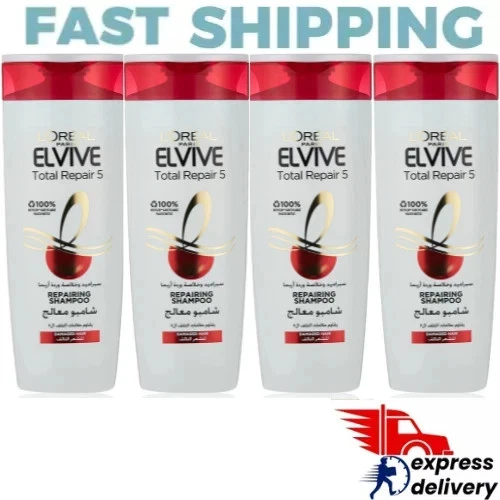 ⭐LIVRAISON RAPIDE⭐ 4X L'Oréal Paris Elvive Total Repair 5 Shampooing Réparate... - Photo 1/1