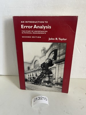 Introduction to Error Analysis : The Study of Uncertainties Paperback 1997 VTG