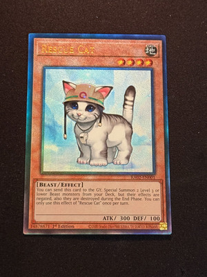 Yu-Gi-Oh! TCG Rescue Cat RA02-EN001 Ultimate Rare NM/M - 1st Ed.