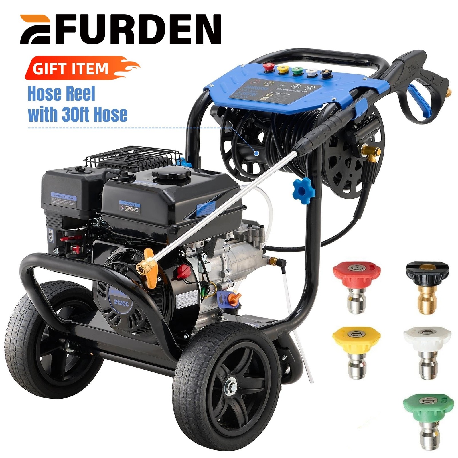 3600 PSI Gas Pressure Washer 2.3 GPM Gas Powered Washer 212c