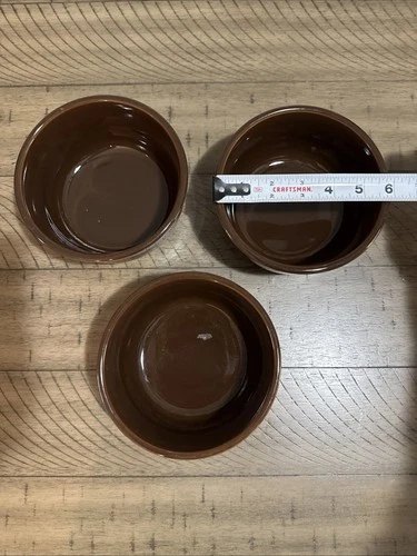 Fiestaware Chocolate Brown Gusto Bowl 6” Retired 2008 Set Of 3
