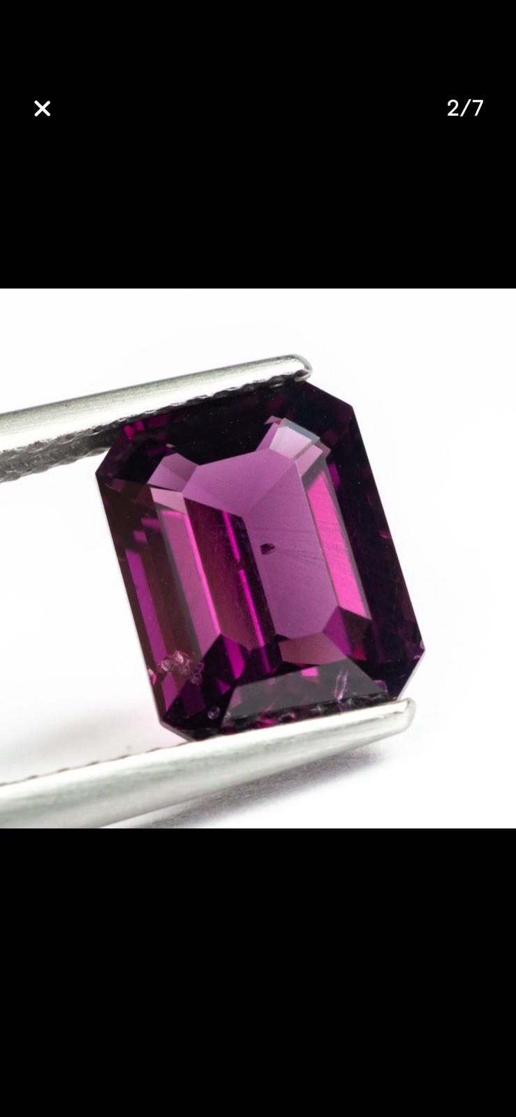 Spinelle naturel de 3.27 ct à taille émeraude avec certification GRA - 2