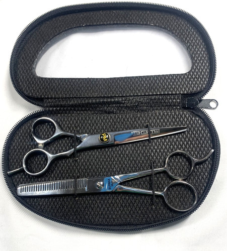 Set- Paul Mitchell Professional Shears Nakatomi Japanese Steel + Burmax 96D Thin