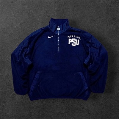 Nike PSU Vintage Fleece Jacket Navy Blue & White Size L