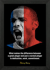 Thierry Henry Framed Wall Art Poster Canvas Print Picture