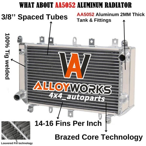 Radiatore In Alluminio Per Moto Kawasaki Z1000 ZR1000A 2003-2006 – Spessore Nucleo 26 Mm, Sostitutivo OEM 39060-0004, Saldatura TIG, Alta Efficienza Di Raffreddamento