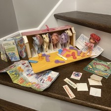 G1 My Little Pony 1980's Toy Lot Accessories 1983 Carry Case Stable VTG MLP 80's