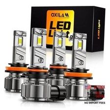 H11/H9/H8 9005/HB3 Light Bulbs Combo,    Brighter 6500K White H11 9005