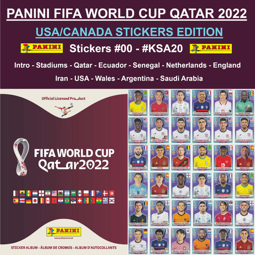 2022 Panini FIFA World Cup Qatar Stickers Pick any 00 FWC to KSA 20 Messi CR7