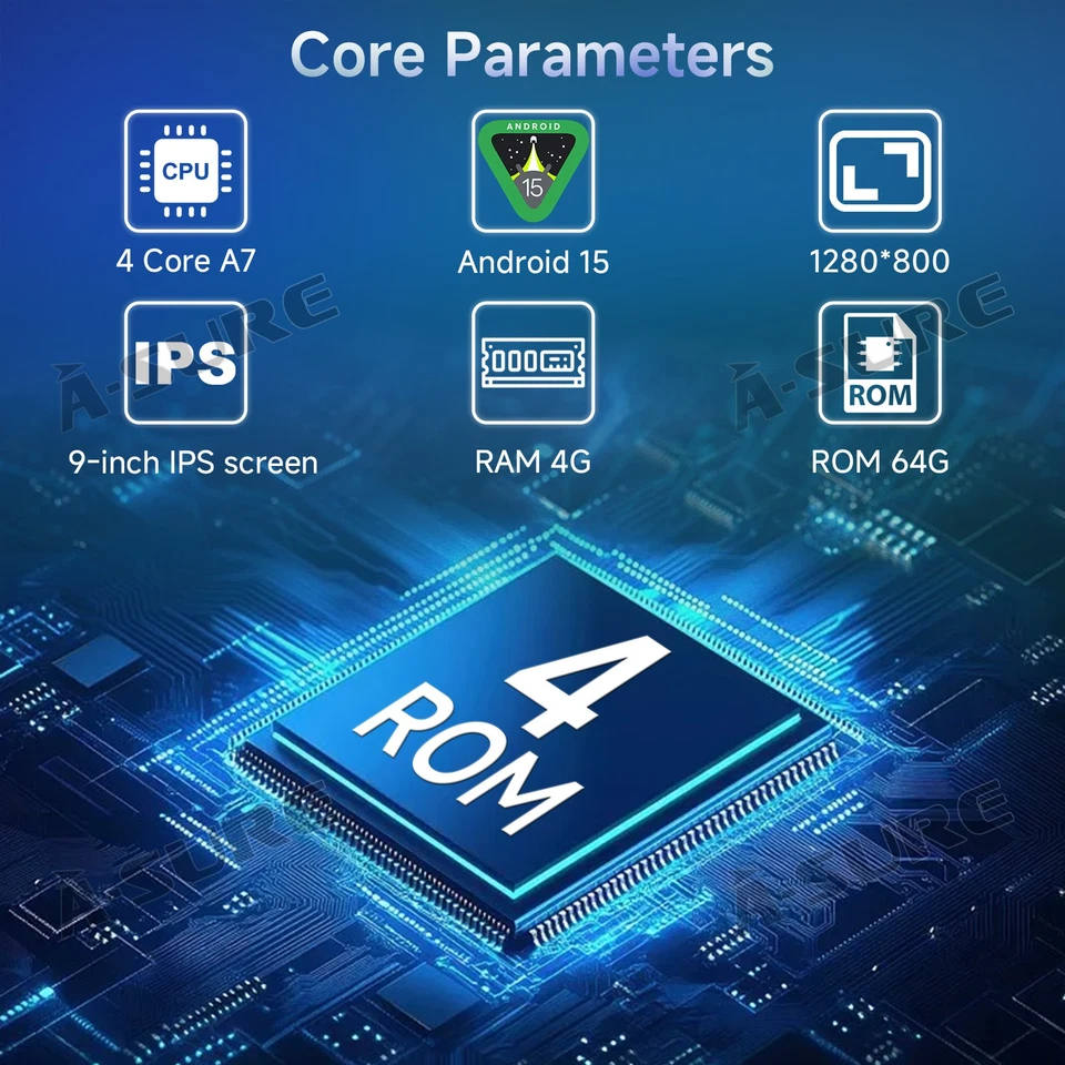 4+64GB Android 15 Car Stereo Radio For Toyota Camry 2018-2020 WIFI Carplay + Cam - Image 4 of 4