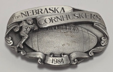 Nebraska Cornhuskers Football 1984 10-2 Belt Buckle Siskiyou
