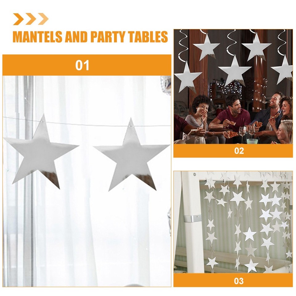 60 Pcs Party Centerpiece Star Signature Board Scene Layout Decorative ...