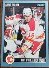 1992-93 SCORE CANADIAN CRAIG BERUBE CALGARY FLAMES CARD #258 NM/MT