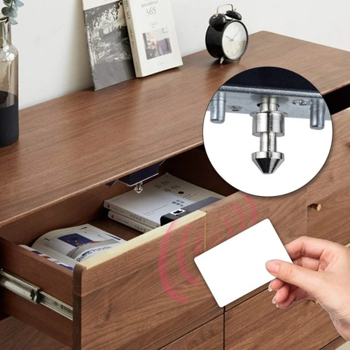 Invisible Hidde RFID smart lock IC card Hidden Cabinet Lock Drawer - Picture 3 of 12