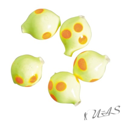 DAM Top Lock Perlen Auftriebs Perlen Clown 10mm 5 Stück Schwimm Perlen Kva