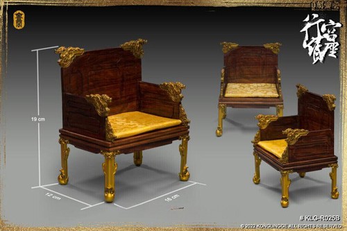 NEW Kong Ling Ge KLG-R025B 1/6 Emperor of Ming Dynasty Zhu Yijun's Dragon Throne - Picture 3 of 3
