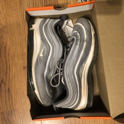 Nike Air Max 97 Ultra  17 Wolf Grey White Running Shoes 8