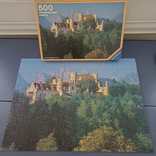 Hohenschwangau Castle Puzzle Ravensburger Vtg 500 Pc Complete 1987 14 249 1