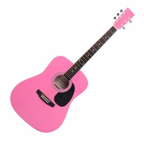 Guitarras acústicas rosas