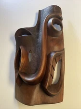 Large Tribal Mask Modernist Cubism Modernism Abstract 1970’s Makonde Masanga Art