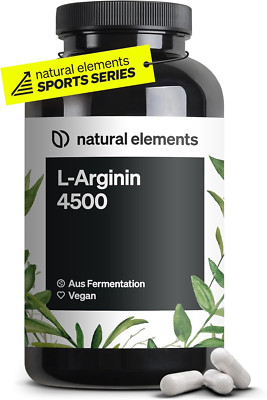 L-Arginin   365 Vegane Kapseln   4.500Mg Veganes L-Arginin HCL Pro Tagesdosis (3