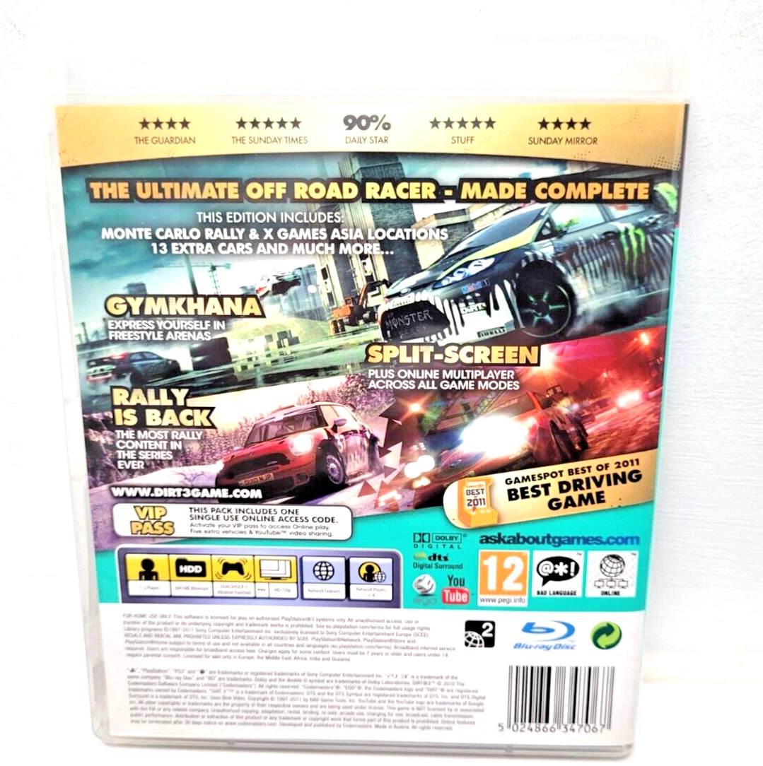 Ps3 dirt sale 3