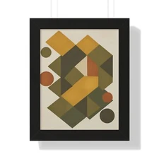 Geometric Art Print, Modern Wall Decor, Framed Poster, Home Aesthetics, [...]