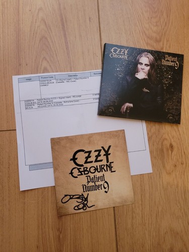 Ozzy Osbourne Patient Number 9 CD Album Signed Insert Autographed EBay