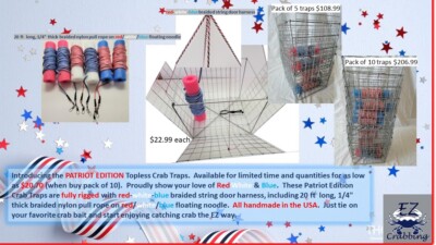 KUFA Sports Deluxe Crabbing Kit with 5 X 11-Inch Crab Trap