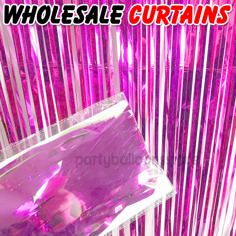 2M3M FOIL FRINGE TINSEL SHIMMER CURTAIN DOOR WEDDING BIRTHDAY PARTY