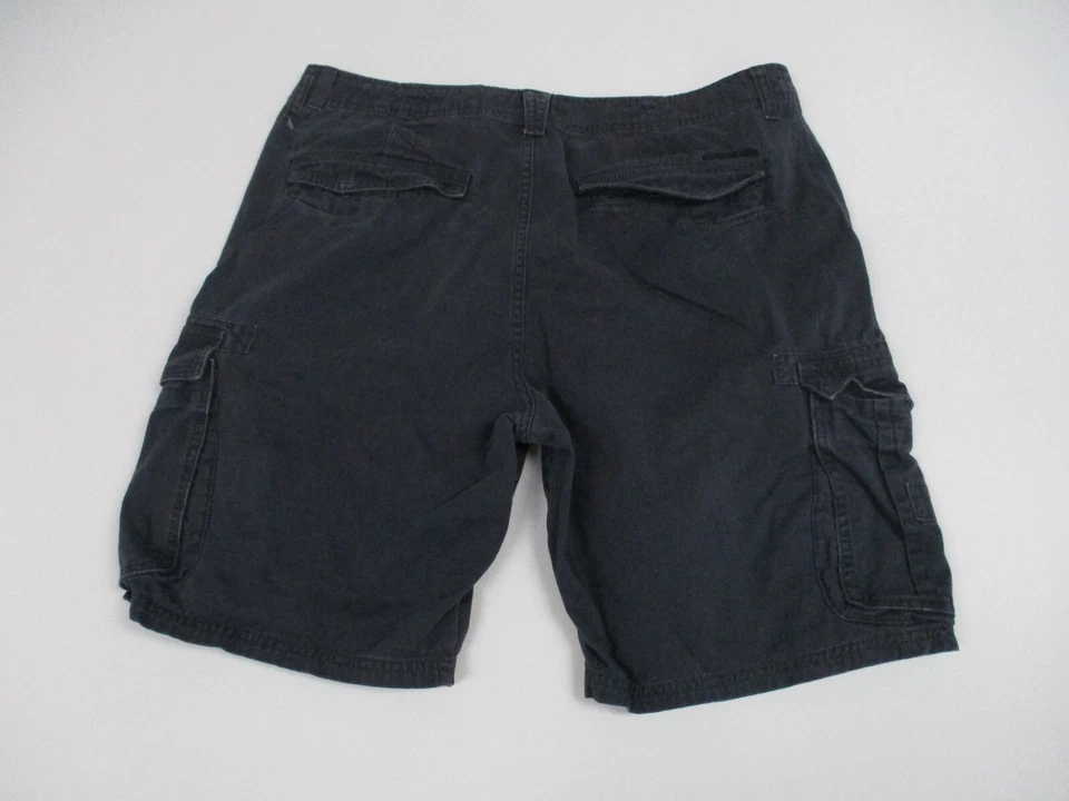 Shorts Quiksilver adulto tamanho 36 azul escuro frente plana bolsos de carga casual masculino - Imagem 2 de 4