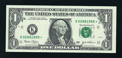 2003 STAR NOTE $1 Dollar GEM = BIRTHYEAR = ****1954* - ****2000* == YOUR PICK - Picture 5 of 7