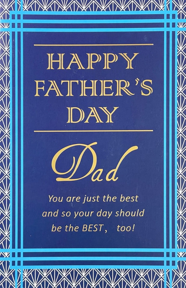 Happy FATHER'S DAY Card FOR DAD, Just The Best by Bella Greetings