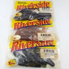 Riverside Lures 3.5"  Vibra King Tube 5 Ct Pack Bass Fishing 3 1/2" Choose Color