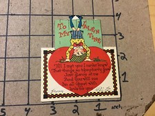 Vintage Valentine -- Stand Up -- JESTER made in USA