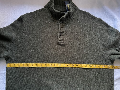 Neu Polo Ralph Lauren Herren Wollpullover Langarm grün Größe XL $ 198 - Bild 5 von 10